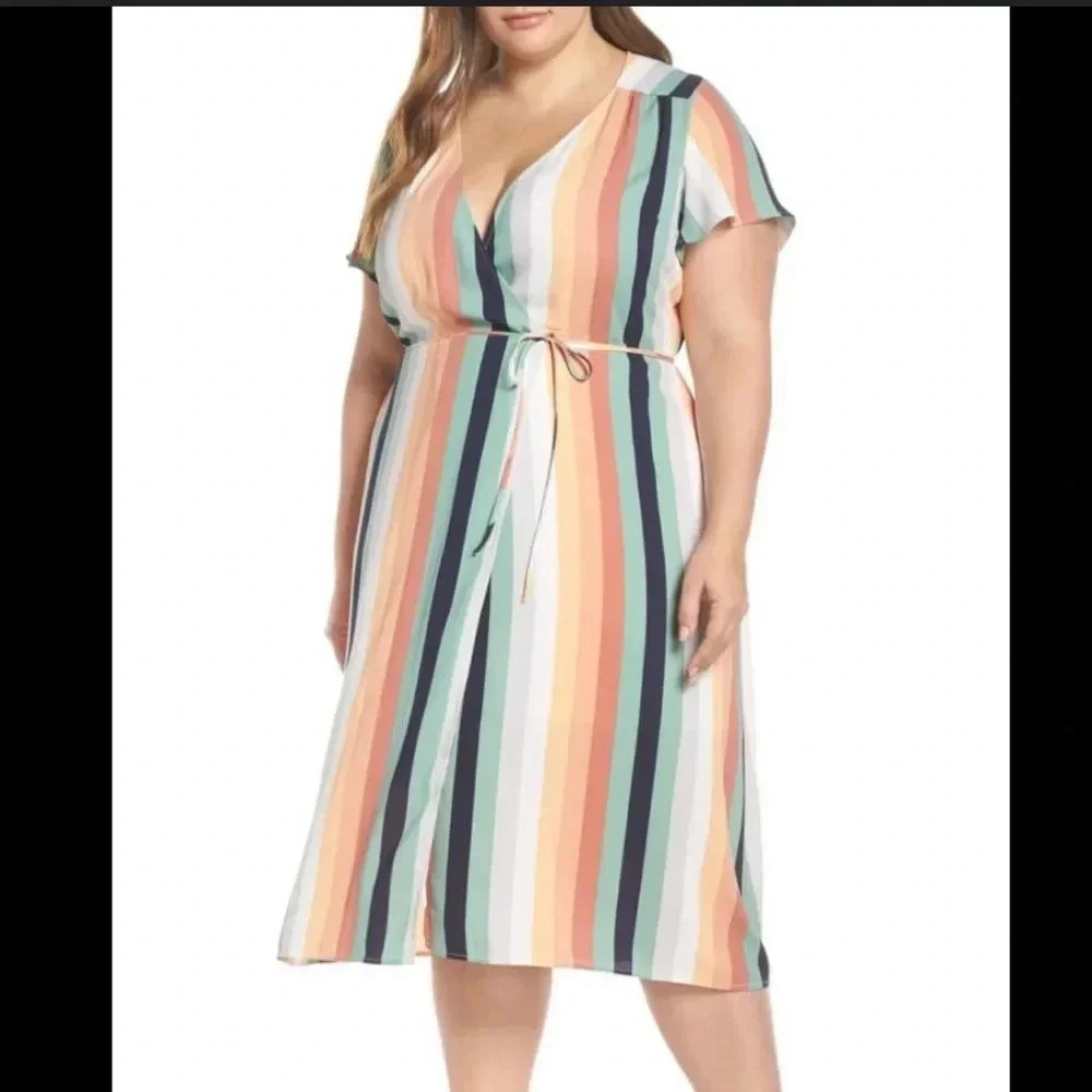 Leith striped dress size XS